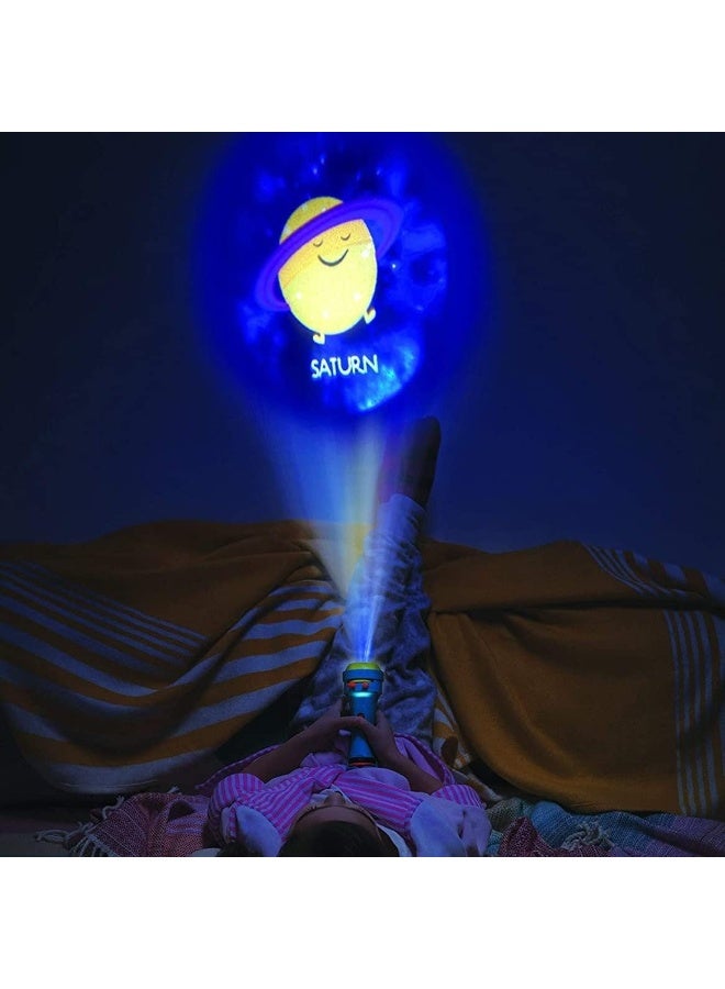 Kids Story Projector Flashlight 2-in-1 – Mini LED Torch with 3 Slide Discs and 24 Image Projections – Educational Bedtime Story Light for Toddlers, Babies & Children, Animal Pattern Storytelling Torch, Portable Learning Toy Gift - Image 4